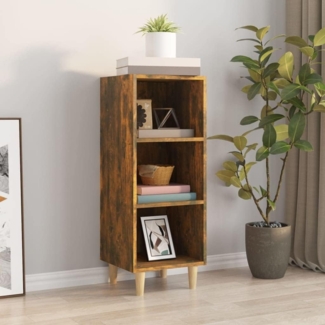Sideboard Räuchereiche 34,5 x 32,5 x 90 cm Holzwerkstoff [817420]