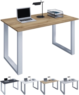 VCM Schreibtisch Lona 80x80 U-Fußgestell Grau