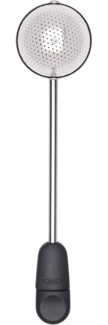 OXO Good Grips Teesieb, Edelstahl, mit Drehfunktion für losen Tee