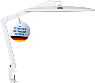 MAUL 'MAULwork' LED-Arbeitsleuchte mit Klemmfuß, dimmbar, Metall weiß