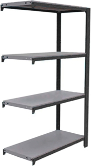Simon Rack Officlick Bücherregal, 1500 x 900 x 300 mm, 4 Höhen, Industriestil, Metall, Anthrazit/Galve