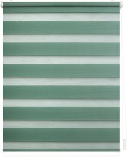 Lichtblick Doppelrollo Kopenhagen Salbei modernes Duo Rollo; Klemm- und schraubbar; Lichtdurchlässig und blickdicht (LxB), 150,0 cm, 50,0 cm