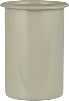 Ib Laursen - Becher Zahnputzbecher Emaille Sandfarben 0409-35 Vintage Retro
