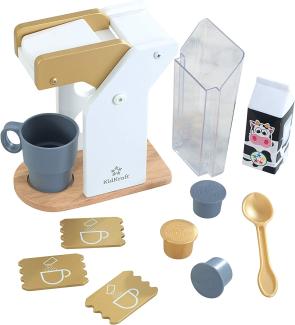 KidKraft 53538 Eisladen-Spielset mit Holz-Eiscreme-Spielzeug, Silber