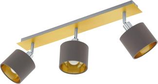 Eglo 97538 LED VALBIANO messing-gebürstet, nickel-matt cappuccino, gold L:56cm B:7cm