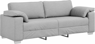 vidaXL Sofa Wolkengrau 219 x 77 x 82 cm Stoff 4105245