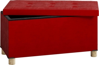 VCM Sitzbank Sizos 917615 Rot H. 40 x B. 76 x T. 38 cm