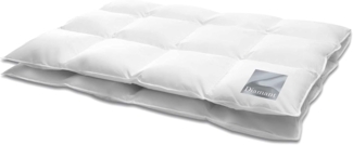 HANSKRUCHEN Daunenbettdecke DIAMANT, Füllung: 100% Daunen, Bezug: 100% Baumwolle, Warm 135x200 cm, hergestellt in Deutschland, durch das Institut