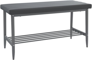 Sitzbank Grand Grau 85 x 35 cm Vicco