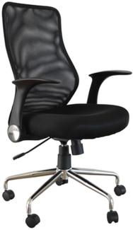 Bürostuhl >Surf< in schwarz aus Mesh/Schaumstoff - 65x105x67cm (BxHxT)