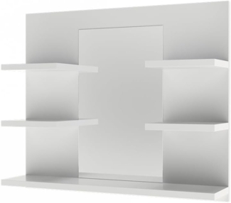 Badspiegelschrank Wilbur Weiß 58.8 x 50 cm mit Regalen Vicco