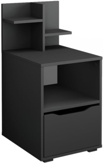 Vicco Nachtschrank Ruben, Anthrazit, 40x82.2 cm mit Schublade