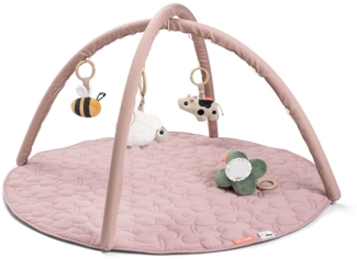 Done by Deer Spielbogen mit Krabbeldecke - Tiny Farm - Rosa