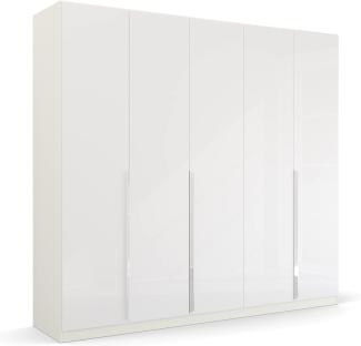 Kleiderschrank Drehtürenschrank Glamour | 5-türig | weiß Hochglanz / alpinweiß | 226x210