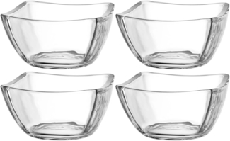 LEONARDO Schale PIAZZA, 12 cm, 4er-Set, Glas, (Set, 4-tlg), spülmaschinengeeignet