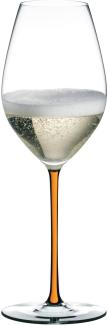 Riedel FATTO A MANO CHAMPAGNE WINE GLASS ORANGE 1 Stück 490000O28