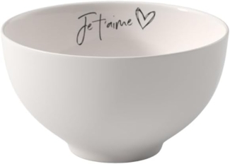 Villeroy & Boch Statement Bol Je t'aime weiß, schwarz