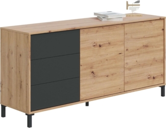 Habitdesign 0 Anrichte, Holz, 154 cm (Ancho) x 74 cm (Alto) x 41 cm (Boden)