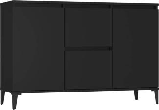 Sideboard mit Schubladen, Holzwerkstoff Schwarz, 104 x 35 x 70 cm