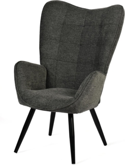 MEUBLE COSY Sessel Relaxsessel Lehnstühle Polstersessel Einzelsofa mit Metallbeinen Ohrensessel für Wohnzimmer Schlafzimmer Büro Vanity, Stoff