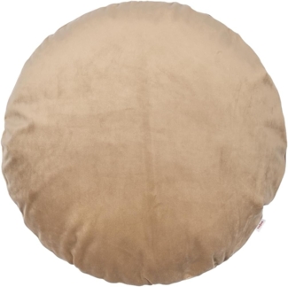Kissenhülle rund ca. 80 cm Ø braun-beige beties "Samt&Sonders"