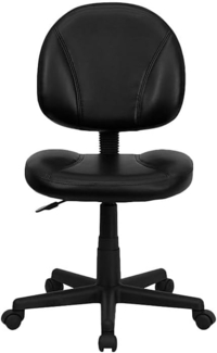 Flash Furniture bt-688-bk-gg mid-Back schwarz Leder Aufgabe, ergonomisch