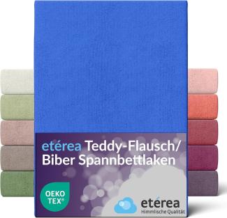 etérea Teddy Flausch Spannbettlaken 180x200 - 200x200 cm Blau