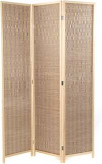 Raumteiler Bastia II 3-tlg. Bambus Holz