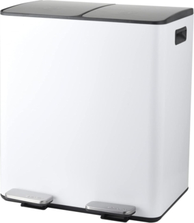 Treteimer Aliya - Weiß matt 2x20 Liter
