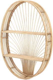 KidsDepot Messa Rattan Wandregal Holz natur