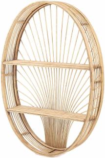 KidsDepot Messa Rattan Wandregal Holz natur