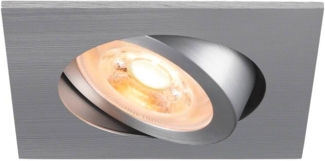 SLV NEW TRIA® 68, Deckeneinbauleuchte, quadratisch, max. 10W GU10, aluminium - Einbauleuchten