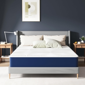 Matoresu Matratze 140x200 Härtegrad-H3, Ergonomische 7 Zonen Kaltschaummatratze Höhe 20 cm, Öko-Tex Zertifiziert Matratzen, Rückenentlastende, mit Abnehmbarer Stoffbezug