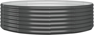 vidaXL Hochbeet Verzinkter Stahl 140x140x36 cm Anthrazit 319021