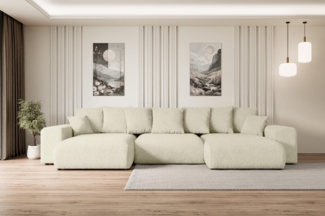 ALTDECOR Wohnlandschaft ESKAR-U, Couch mit Schlaffunktion, Wohnzimmer - Wohnlandschaft, Corner Sofa Bett Eckcouch Couch L-Form Schlafcouch Ausziehbar