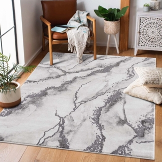 Carpet City Teppich Chic, rechteckig, Höhe: 11 mm, Kurzflor, Abstrakt, Marmor, Modern, Weicher Flor