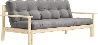 Schlafsofa UNWIND - Matratze Grey / Gestell Natur - Karup Design