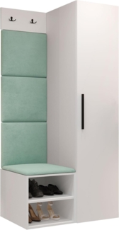 Garderoben-Set Mapreni III (Farbe: Weiß, Manila 11)