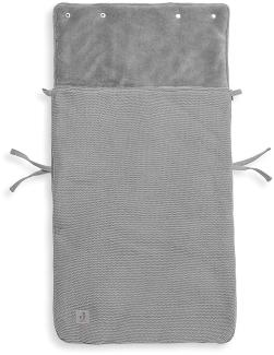 Jollein River Knit Fußsack Stone Grey Grau