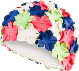 Aqua Speed Badekappe Badehaube mit Blüten-Design Wasserfest & dehnbar Pool & Sport, Blüten-Design mit wasserfestem Material – Ideal für Sport