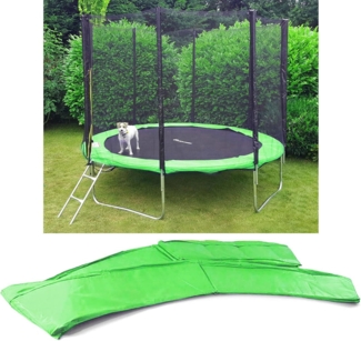366cm Trampolin Sprungfedern Schutz Abdeckung Hellgrün