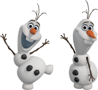 RoomMates RM - Disney Frozen Olaf - der Schneemann Wandtattoo, PVC, bunt, 29 x 13 x 2.5 cm