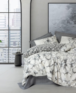 Ranforce Single XXL Bettbezug-Set (DE), 'Hilaris', Anthrazit