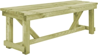 vidaXL Gartenbank 140 cm Imprägniertes Kiefernholz 44899