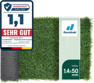 Floordirekt Sky Kunstrasen Outdoor Rasenteppich Meterware - Grasteppich - Rollrasen - Kunststoffrasen - Rasen für Balkon & Garten Rasen Teppichboden für Außen nach Maß 25mm Höhe, Windsor 100x400 cm