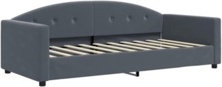vidaXL Tagesbett Dunkelgrau 90x190 cm Samt 354150