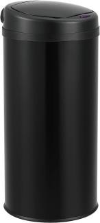 Sensor-Mülleimer 42L Schwarz en. casa
