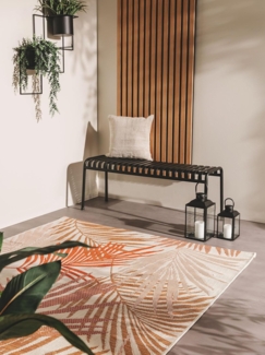benuta Outdoorteppich Cleo, rechteckig, Höhe: 5 mm, Kunstfaser, Berber, Ethno-Style, Wohnzimmer