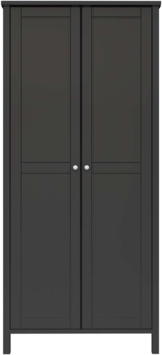 ebuy24 Kleiderschrank Tromsø Kleiderschrank 2 Türen kaffeefarben.