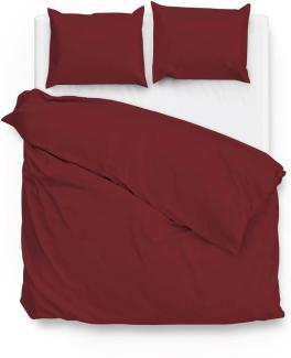 Zo!Home Bettwäsche Satinado 260x220 100% Baumwolle Mako-Satin Spicy Red